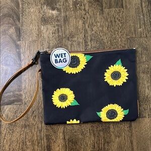 Sunflower Wet Bag with Wrist Strap